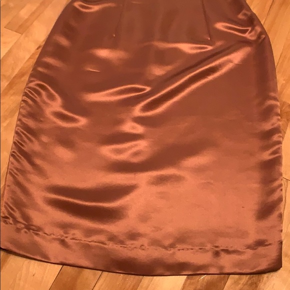 100% Silk Bronze Dress and Blazer - Picture 6 of 10